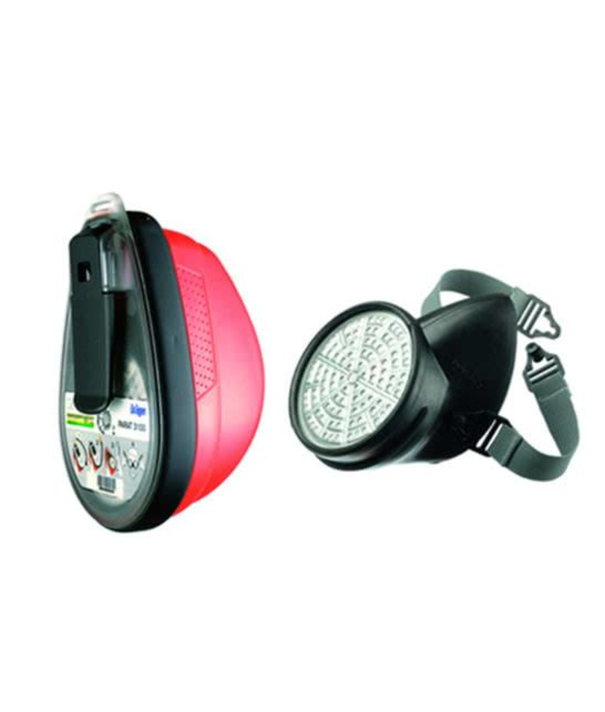 East Wind Safety - Draeger PARAT 3100/3200 Filtering Escape Half Face Mask Device in Oman, Muscat